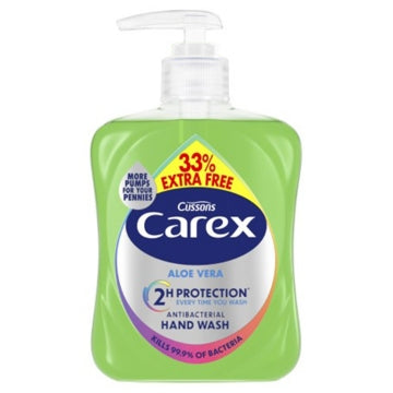 (6 x 333ml) CAREX HANDWASH - ALOE VERA 250ML +33% EXTRA
