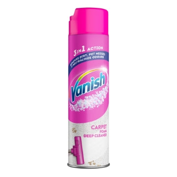 (6 x 600ml) VANISH 3IN1 ACTION CARPET FOAM DEEP CLEANER