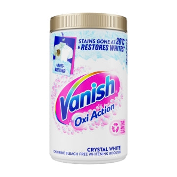 (6 x 1.35kg) VANISH GOLD OXI ACTION POWDER CRYSTAL WHITE