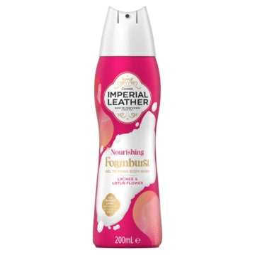 (6 x 200ml) IMPERIAL LEATHER FOAMBURST - NOURISHING