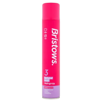 (6 x 400ml) BRISTOWS NATURAL HOLD HAIRSPRAY