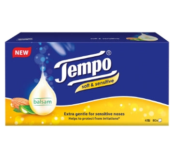(12 x 80fill) TEMPO - TISSUES SOFT & SENSITIVE 4PLY