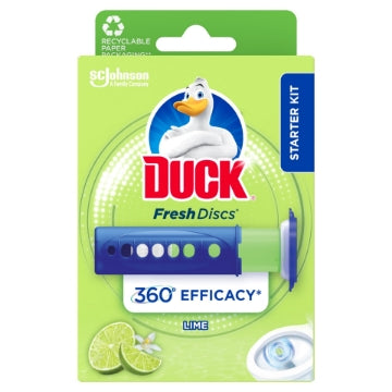 (5 x 6's) DUCK TOILET DISC HOLDER START PK - LIME ZEST