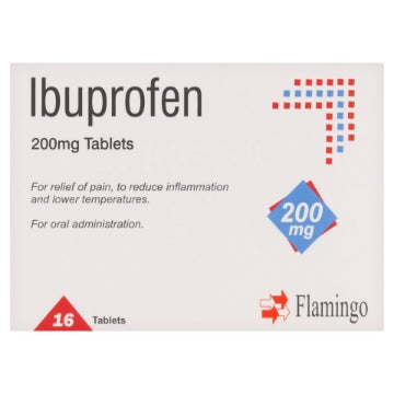 (12 x 16's) FLAMINGO IBUPROFEN TABLETS 200mg