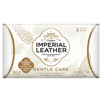(9 x 2x90g) IMPERIAL LEATHER SOAP - GENTLE CARE TWIN PK
