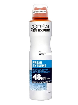 (6 x 250ml) L'OREAL MEN EXPERT DEO - FRESH EXTREME
