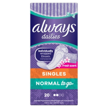 (6 x 20 pads) ALWAYS DAILIES LINER - FRESH