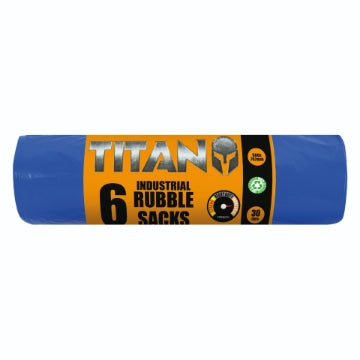 (20 x 6's) TITAN INDUSTRIAL RUBBLE SACKS 30L (RB8)