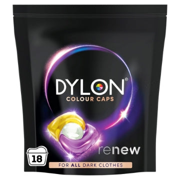 (6 x 18w) DYLON DETERGENT DARK COLOUR CAPS 18w