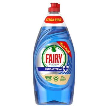 (8 x 870ml) FAIRY PLATINUM WASH UP - ANTIBACTERIAL