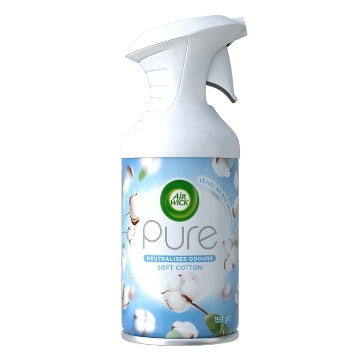 (6 x 250ml) AIRWICK PURE - AIR FRESHENER SOFT COTTON