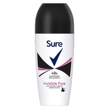 (6 x 50ml) SURE WOMEN ROLL ON - INVISIBLE