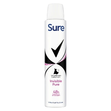 (6 x 200ml) SURE WOMEN APA - INVISIBLE PURE