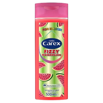 (6 x 500ml) CAREX SHOWER & BATH - FIZZY WATERMELON