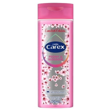 (6 x 500ml) CAREX SHOWER & BATH - PEONY & BLOSSOM