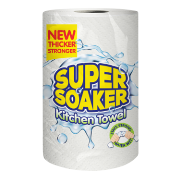 (12 x SINGLE) SUPER SOAKER KITCHEN TOWEL