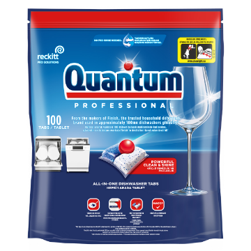 (4 x 100's) QUANTUM PRO BY FINISH AIO DISHWASHER TABS