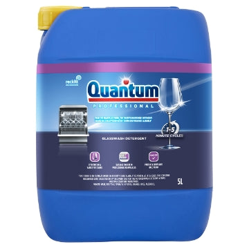 (1 x 5L) QUANTUM PRO BY FINISH GLASSWASH DETERGENT