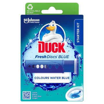 (5 x 6's) DUCK TOILET DISC HOLDER START PK BLUE MARINE