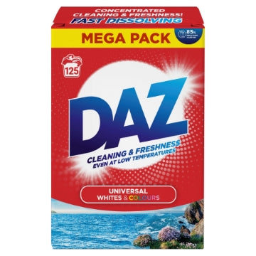 (1 x 6.25kg) DAZ SOAP POWDER - WHITES & COLOURS (125w)