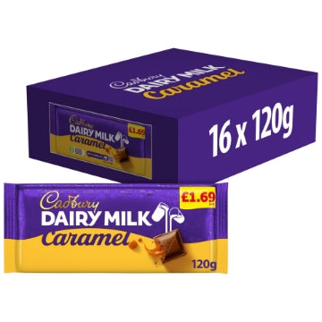 (16 x 120g) CADBURY - DAIRY MILK CARAMEL BLOCK