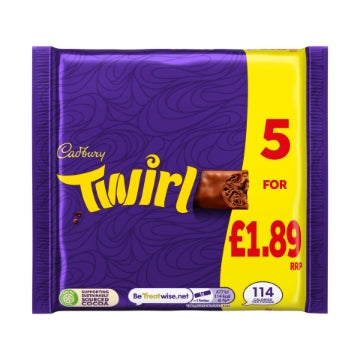 (20 x 107.5g) CADBURY - TWIRL 5pk