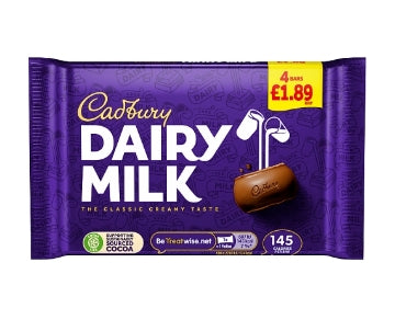 (14 x 108.8g) CADBURY - DAIRY MILK 4pk