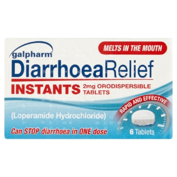(7 x 6's) GALPHARM DIARRHOEA RELIEF TABS (Loperamide2mg)