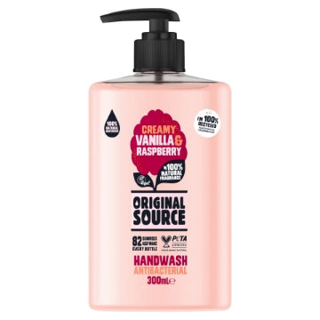 (6 x 300ml) ORIGINAL SOURCE HANDWASH - VANILLA & RASP