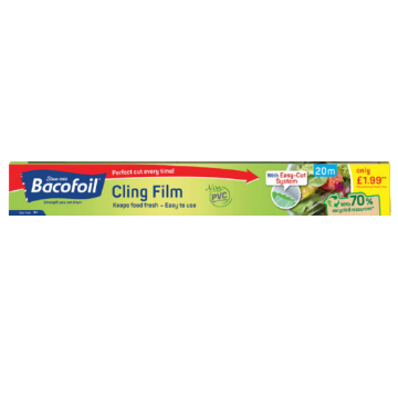 (36 x 20m) BACOFOIL CLINGFILM EASYCUT 20mx325mm