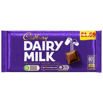 (22 x 95g) CADBURY DAIRY MILK BLOCK
