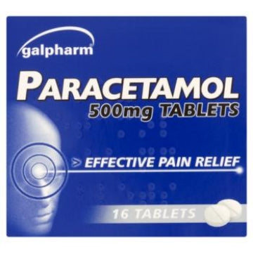(12 x 16's) GALPHARM PARACETAMOL TABLETS 500mg