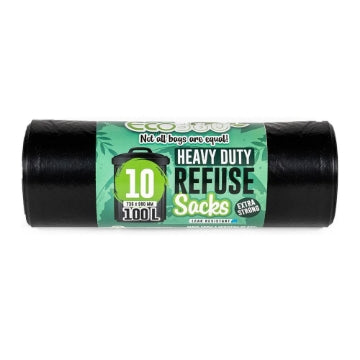 (20 x 10's) ECOBAG HEAVY DUTY REFUSE SACK 100L (TITAN)