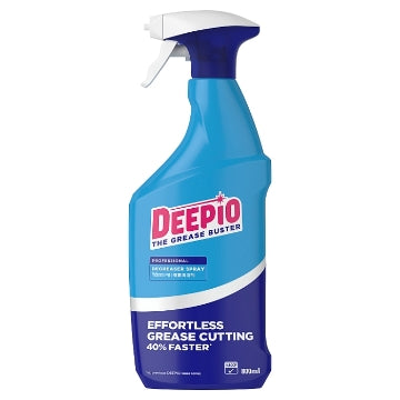 (6 x 800ml) DEEPIO PROFESSIONAL - DEGREASER SPRAY NEW