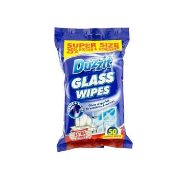(12 x 50's) DUZZIT GLASS WIPES