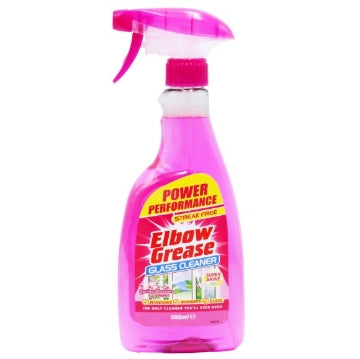 (8 x 500ml) ELBOW GREASE GLASS CLEANER SPRING BLOSSOM