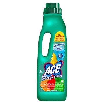(6 x 1L) ACE - ULTRA FOR COLOURS STAIN REMOVER