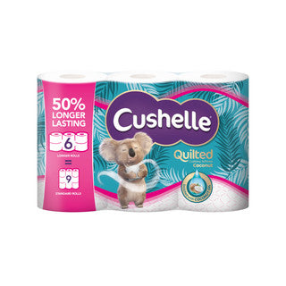 (6pk x 4) CUSHELLE QUILT TOILET ROLL COCNT(6r=9r)236Sht FSC®