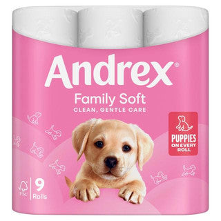 (9pk x 5) ANDREX TOILET ROLL FAMILY SOFT 2Ply 170sht FSC®