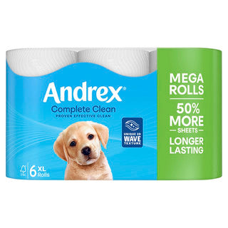 (6pk x 4) ANDREX TOILET ROLL COMPLETE CLEAN MEGA 290sht