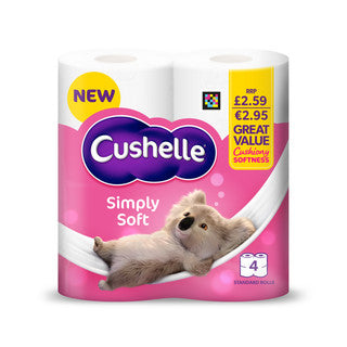 (4pk x 6) CUSHELLE SIMP SOFT TOILET ROLL(170sht) pm2.59 FSC®