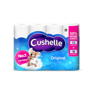 (12pk x 1) CUSHELLE ORIGINAL TOILET ROLL (12r=18r)270sh FSC®