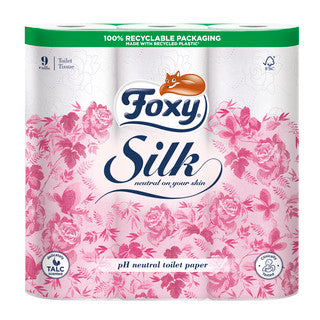 (9pk x 5) FOXY SILK SCENTED TOILET ROLL 9pk 3ply 180Sh FSC®