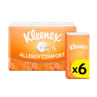 (6pk x 10) KLEENEX ALLERGY COMFORT POCKET TISSUES9fl wsl FSC®
