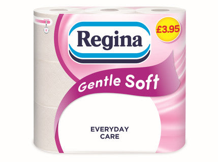 (9pk x 5) REGINA GENTLE SOFT 3ply TOILET ROLL INFpm3.95 FSC®