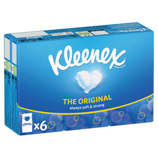 (6pk x 10) KLEENEX ORIGINAL POCKET TISSUES 9sc 4ply FSC®