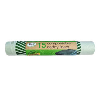 (15's x 24) TIDYZ COMPOSTABLE 10L CADDY LINERS CO:CN