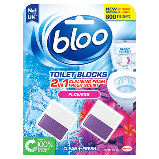 (2x50g x 7) BLOO TOILET BLOCK - 2in1 FLOWERS