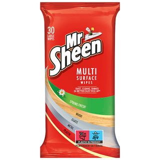 (30's x 10) MR SHEEN FURNITURE WIPES - SPRING FRESH (wsl)