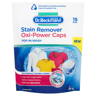 (15x20g x 6) DR BECKMANN STAIN REMOVER - OXI-POWER CAPS CO:DE